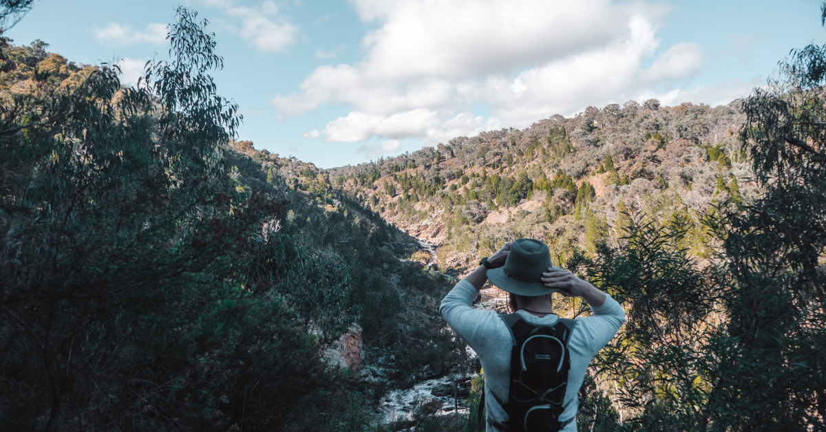 Take on the Blue Tiles walk at Molonglo Gorge.