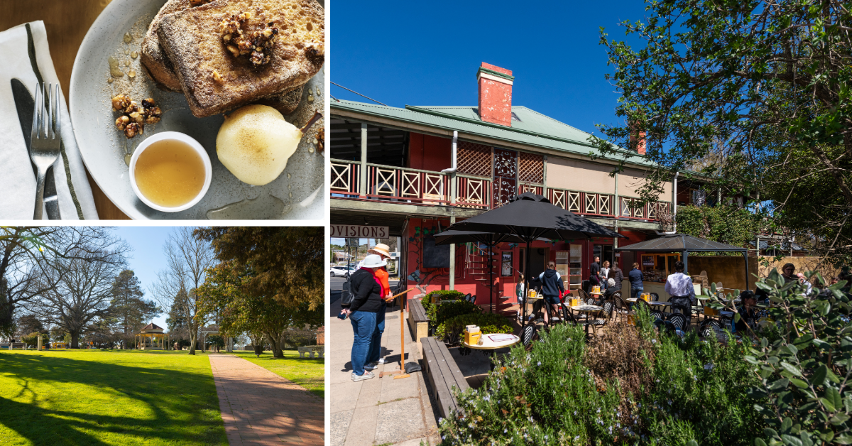 The Albion Cafe, Provisions Deli and Ryrie Park in Braidwood