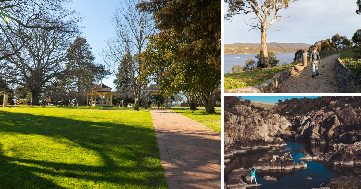 Ryrie Park in Braidwood and the Googong Foreshore