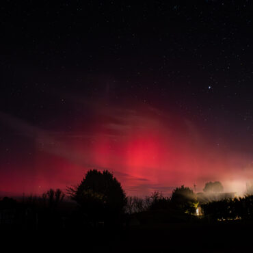 Aurora in the night sky