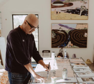 Ray Monde in the studio